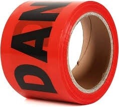 3&quot; x 300&#39; RED DANGER TAPE