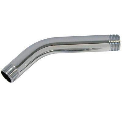 Brass Shower Arm, 6&quot; L, Chrome Finish