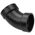 ABS DWV HXH 45DEG ELBOW