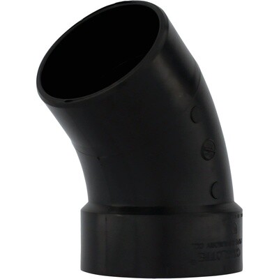 ABS 4&quot; 45° STREET ELBOW