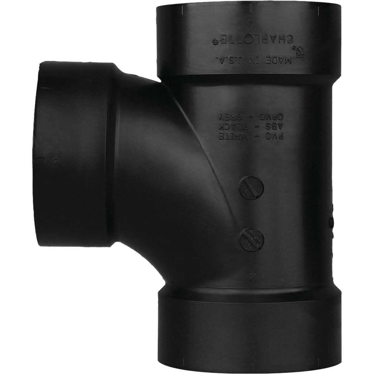 ABS 3&quot; Sanitary tee all hub