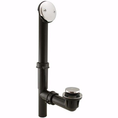 JONES STEPHENS 1-1/2&quot; ABS TUBULAR 2HOLE BATH WASTE