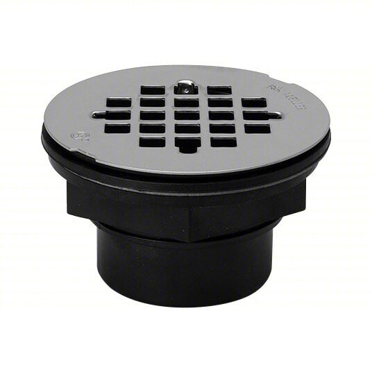 ABS No-Calk Fiberglass Shower Base Drain