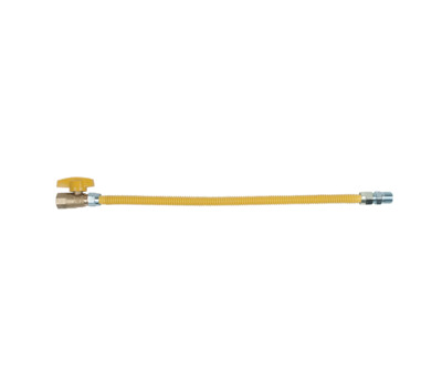 1/2&quot; MalexBall Valve Coated Stainless Steel Gas Appliance Connector