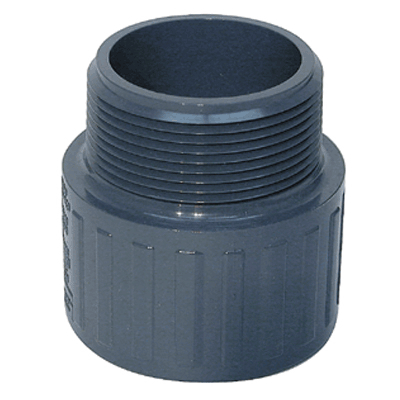 ADAPTER MPTxS GRY PVC SCH80