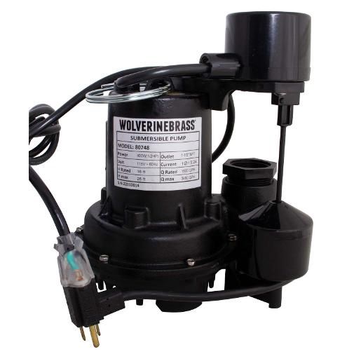 Beast 1/2 HP Sump Pump with Piggyback Float Switch