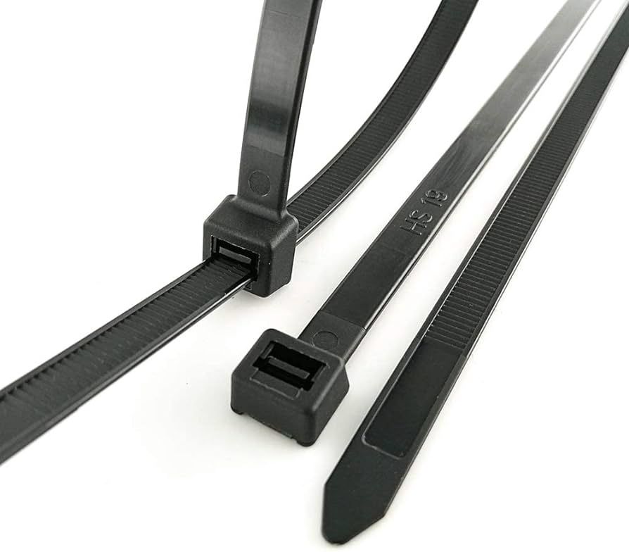 24&quot; BLACK CABLE TIES 50pc.