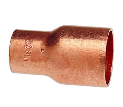 2-1/2&quot;x1-1/2&quot; Sweat Wrot Copper Reducing Coupling w/ Stop
