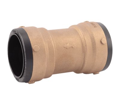 Push Brass Large Diameter Coupling, LF