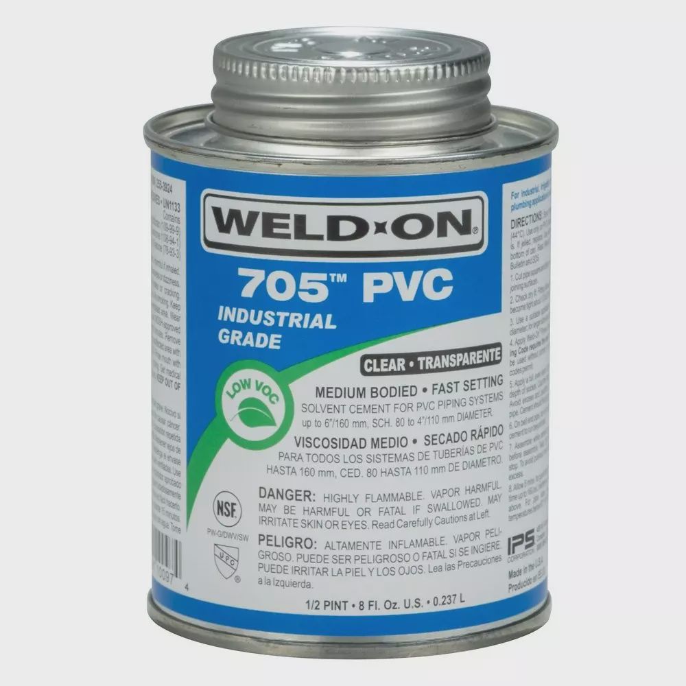 WELD ON 705 CLEAR PVC CEMENT
