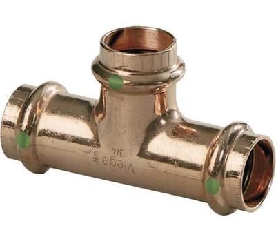 ProPress 3/4&quot;x 3/4&quot;x 1/2&quot; Copper Reducing Tee