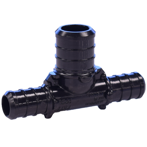3/4 X 1/2 X 1/2 PLASTIC PEX TEE