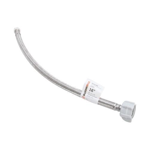 3/8&quot; OD x 7/8&quot; Ballcock x 16&quot; ProSeries Stainless Steel Toilet Connector