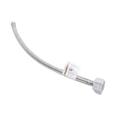 3/8&quot; OD x 7/8&quot; Ballcock x 16&quot; ProSeries Stainless Steel Toilet Connector