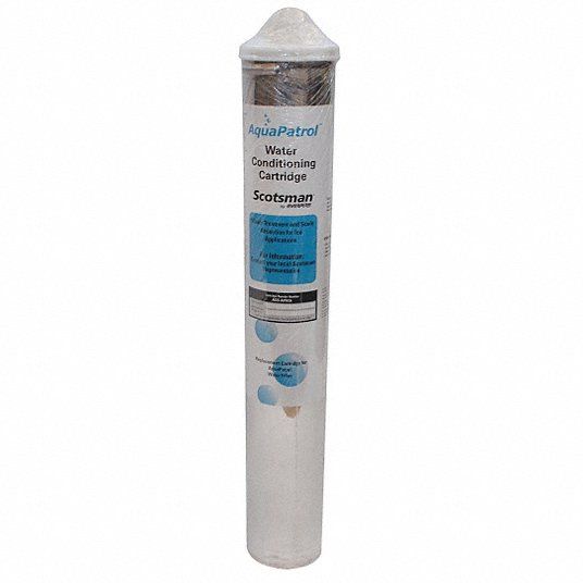 FilterIce Maker Quick Connect Water Filter, 5 micron, 2 gpm, 15,000 gal, 15 in Overall Ht, 3-1/4 in Dia