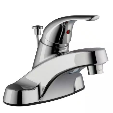 Aragon 4 in. Centerset Single-Handle Low-Arc Bathroom Faucet in Polished Chrome