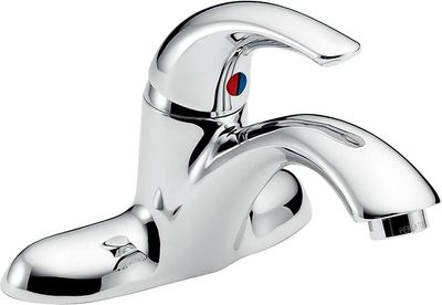 Foundations 4 in. Centerset Single Handle Bathroom Faucet in Polished Chrome