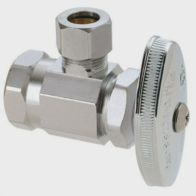 1/2 in. FIP Inlet x 7/16 in. and 1/2 in. Slip-Joint Outlet Multi-Turn Angle Valve