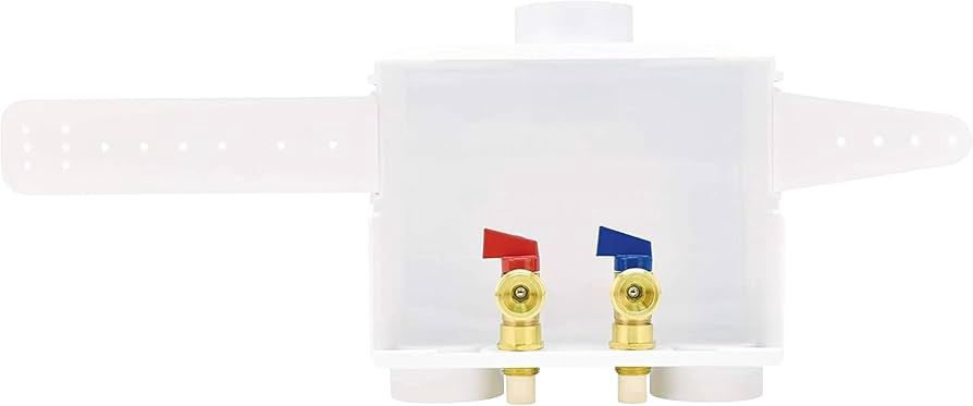 1/2 in. PEX Dual Outlet Washing Machine Outlet Box