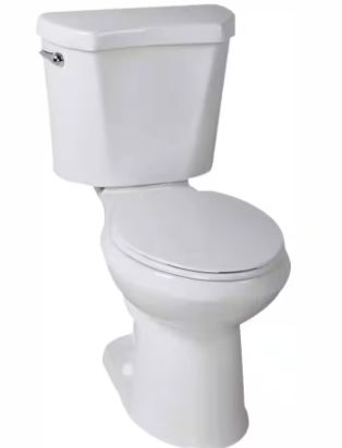 2-Piece 1.28 GPF High Efficiency Single Flush Elongated Toilet