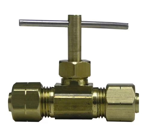 3/8 in. OD Compression Brass Valve Fitting