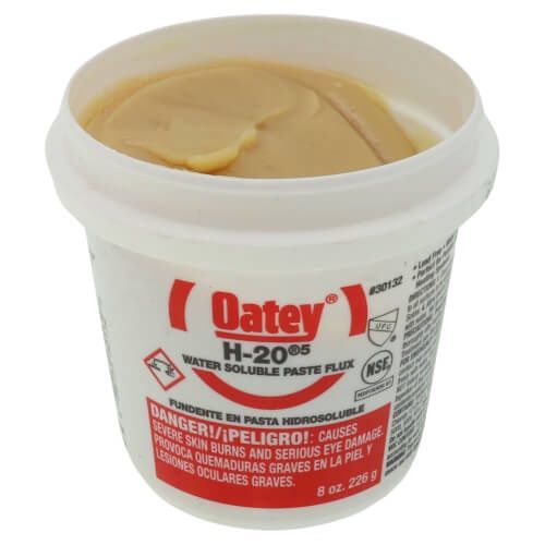 Oatey H-20 8 oz. Lead-Free Water Soluble Solder Flux Paste