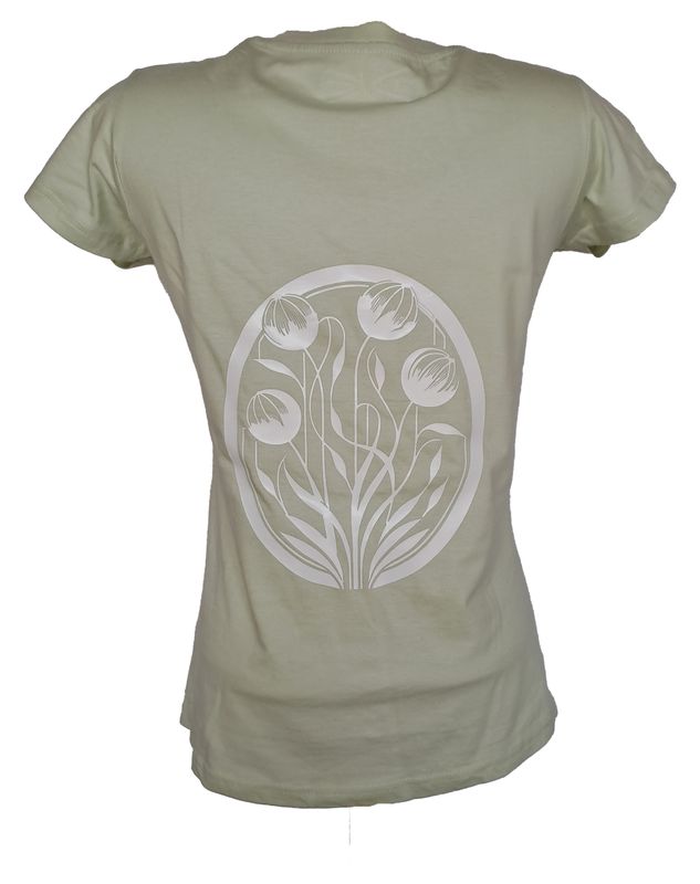 T shirt Vert Fleur