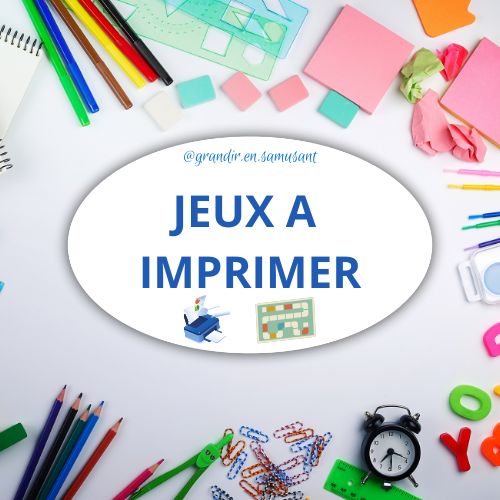 DIVERS JEUX A IMPRIMER