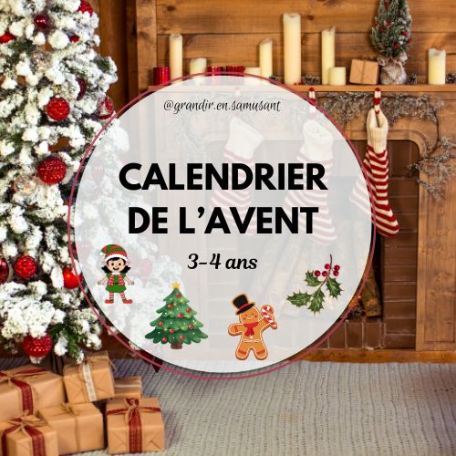 Calendrier de l'Avent 3 4 ans
