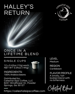 Halley&#39;s Return: Once in a Lifetime Blend Single Cups