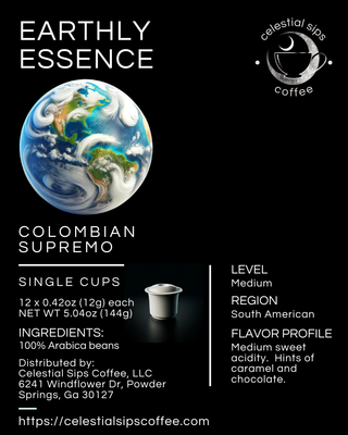 Earthly Essence: Colombian Supremo Single Cups