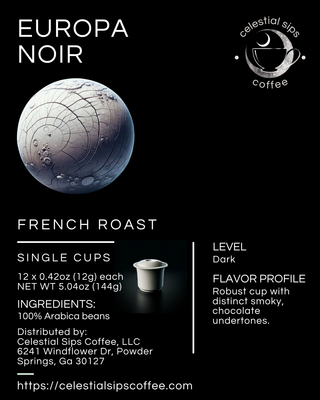 Europa Noir: French Roast Single Cups