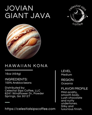 Jovian Giant Java: Hawaiian Kona Greenwell Farms