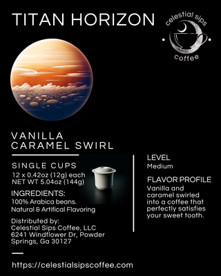 Titan Horizon: Vanilla Caramel Swirl Single Cups