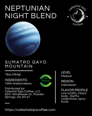 Neptunian Night Blend: Sumatra Gayo Mountain