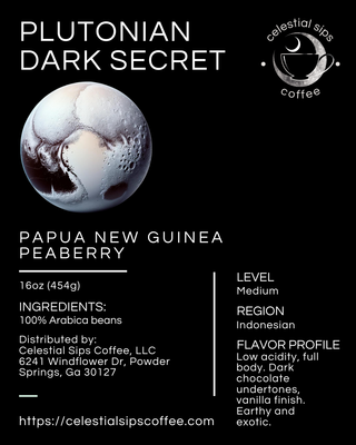 Plutonian Dark Secret: Papua New Guinea Peaberry