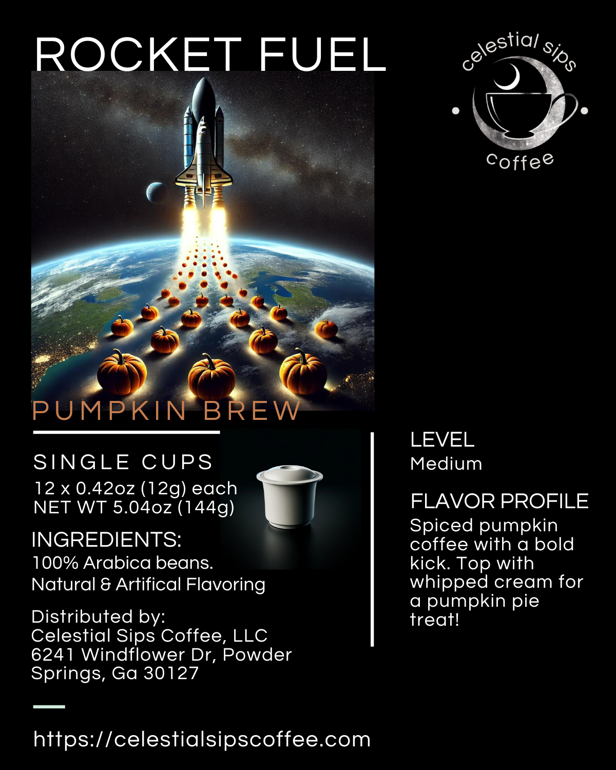 Rocket Fuel Pumpkin Brew Single Serve