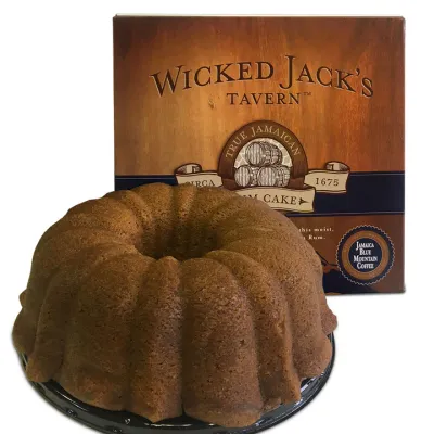 Wicked Jack&#39;s Tavern® Jamaica Blue Mountain Coffee Rum Cake