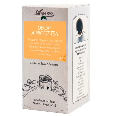 Ashby&#39;s Apricot Tea Decaf 25 tea bags