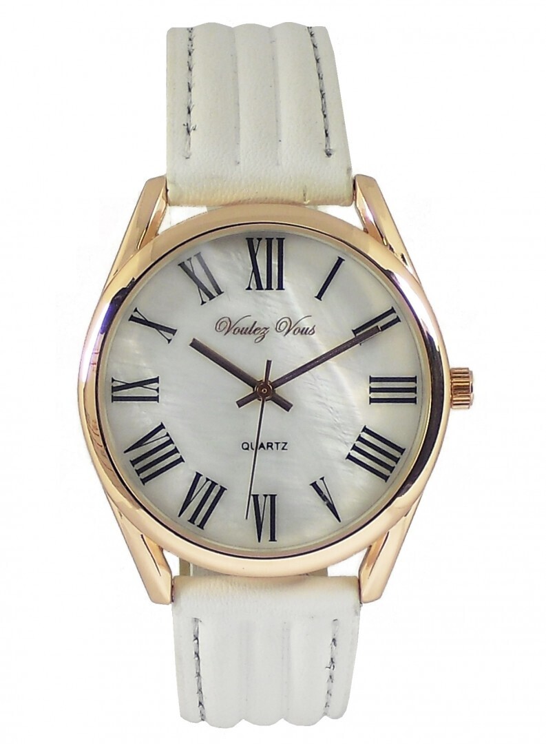 Voulez Vous Women s Stainless Steel Quartz Movement Rose Designer Watch