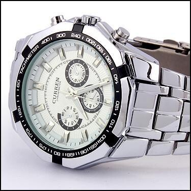 CURREN Chronometer Tachymeter Style Men&#39;s Quartz Movement Designer Watch