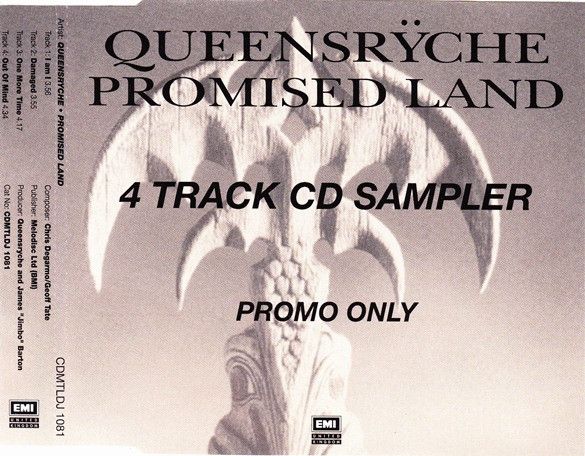 Queensryche ‎–Promised Land 4 Track CD Sampler