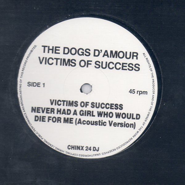 The Dogs D'Amour ‎– Victims Of Success PROMO