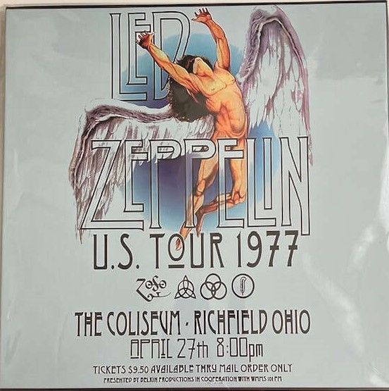 Led Zeppelin – U.S Tour - The Coliseum, Richfiels Ohio April 27th, 1977 -BOXSET 4LP splatter