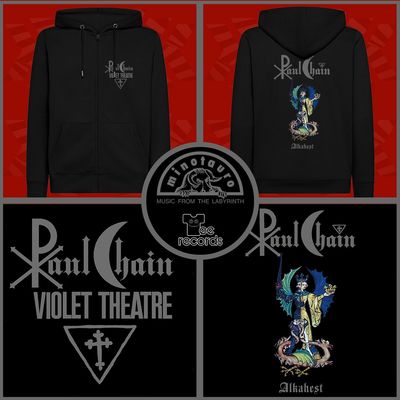 Paul Chain - Alkahest Silver Hooded Sweatshirt With Zip