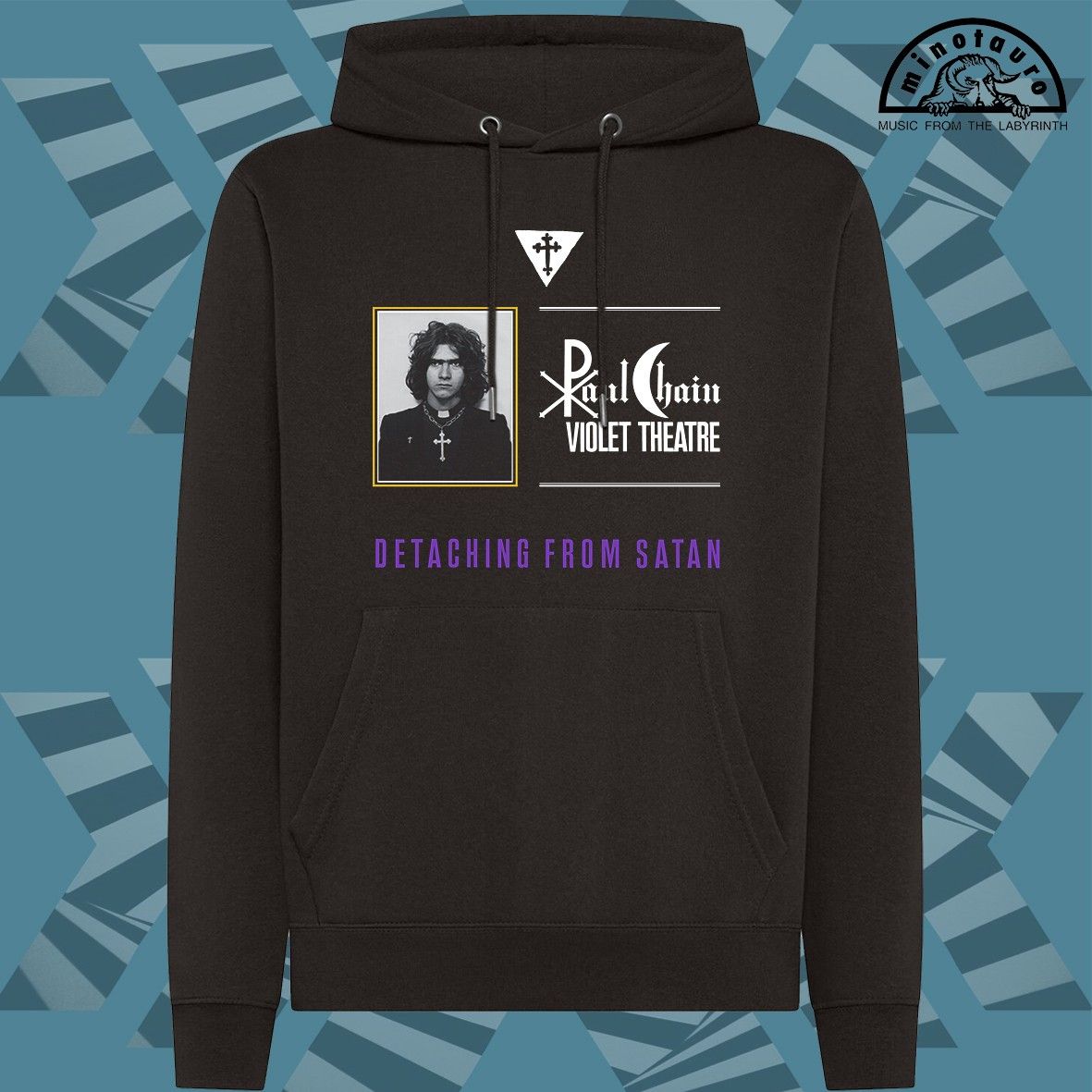 Paul Chain  - Detaching From Satan Black Hooded Sweatshirt