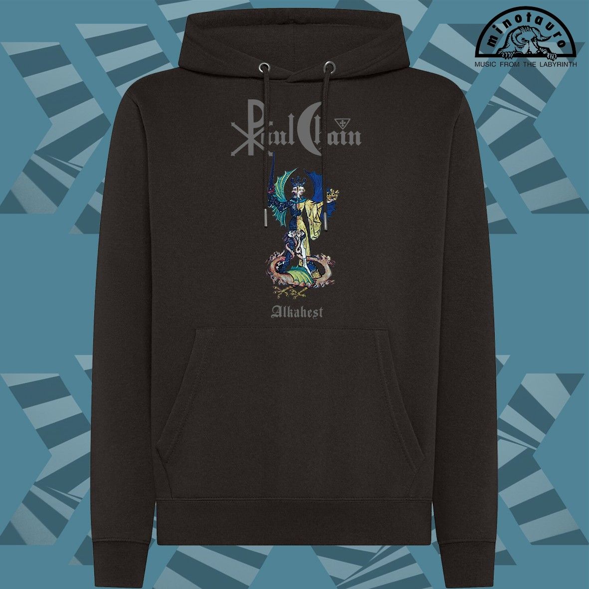 Paul Chain  - Alkahest Silver/Black Hooded Sweatshirt