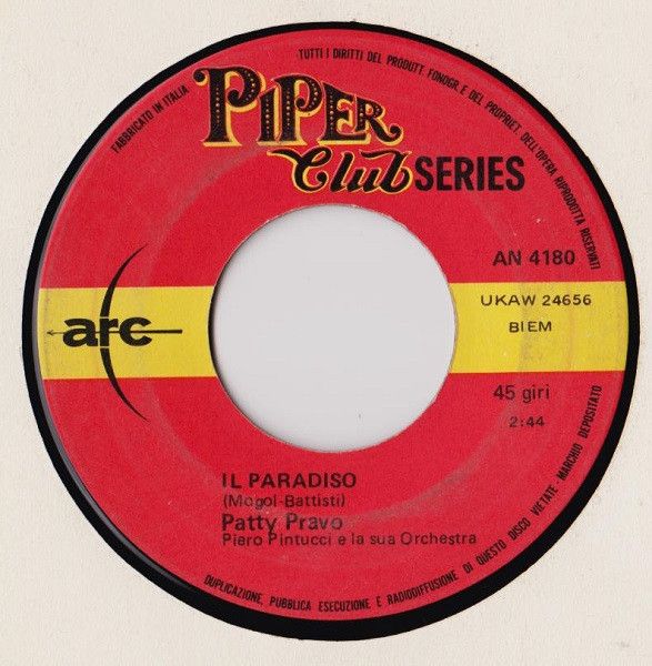 Patty Pravo ‎– Il Paradiso