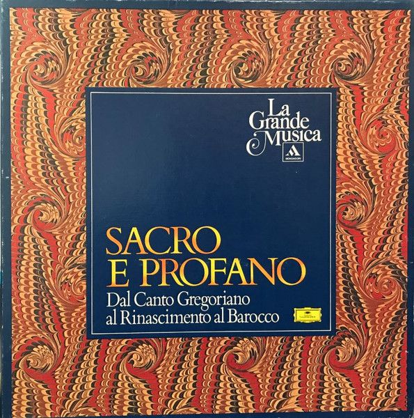 Various - Sacro E Profano (Dal Canto Gregoriano Al Rinascimento Al Barocco) (4xLP, Comp)