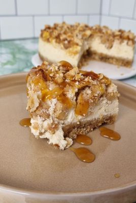 Cheesecake manzana canela saludable